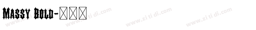 Massy Bold字体转换